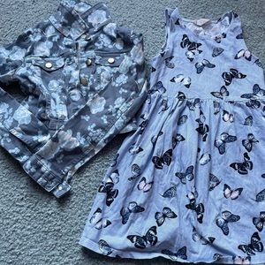 girls jean jacket w dress bundle